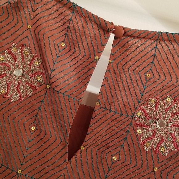 Free People Embroidered Flower Top - Picture 5 of 7